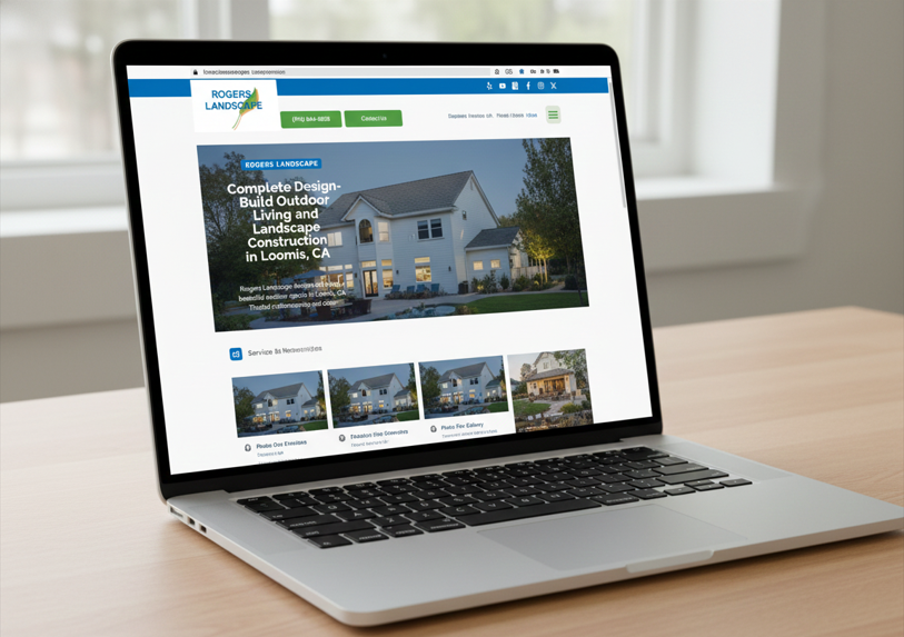 Landscaping website launch