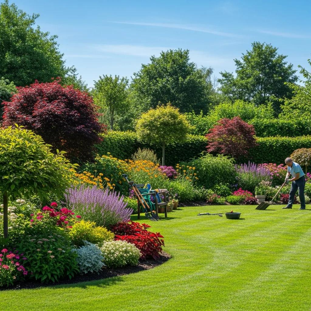 Beautifully landscaped garden showcasing professional landscaping services