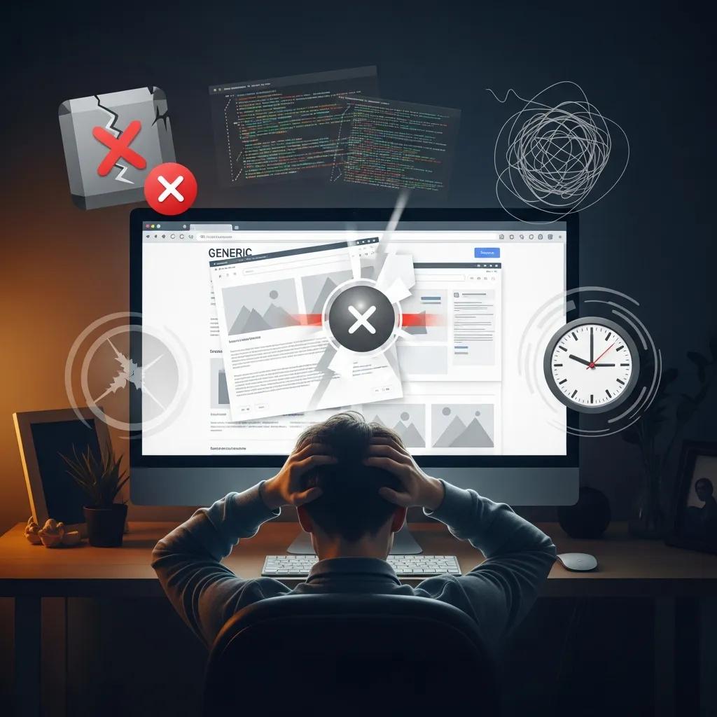Business owner frustrated by template limitations and slow site performance