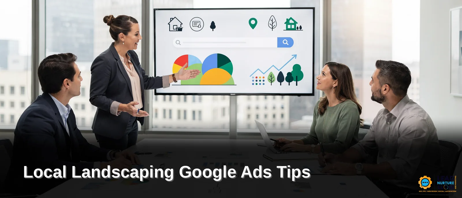 Google Ads let landscapers reach potential clients at the exact moment they search for landscaping